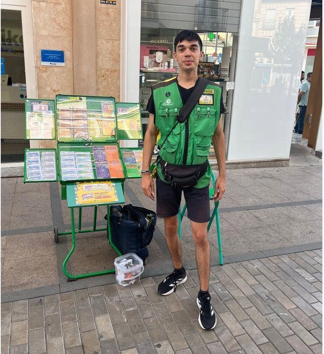 El vendedor de la ONCE Miguel Vigara Guijarro reparte 400.000 euros en Alcázar de San Juan