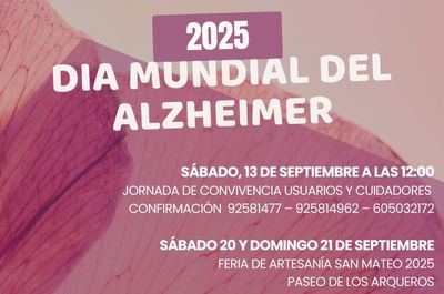 AFATA conmemorará el Día Mundial del Alzheimer bajo el lema “Igualando derechos”
