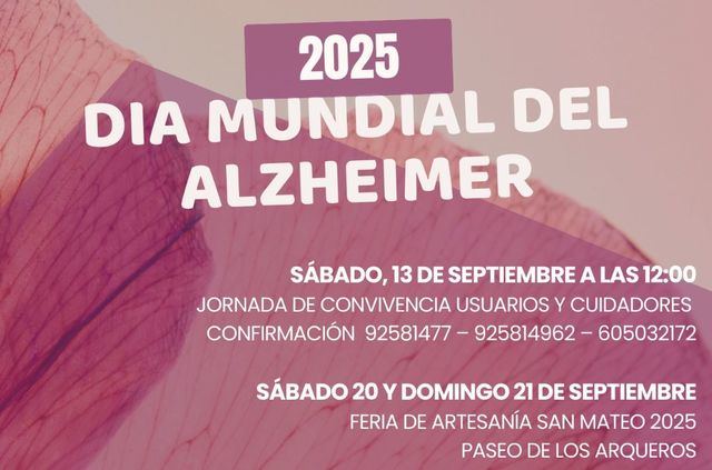 AFATA conmemorará el Día Mundial del Alzheimer bajo el lema “Igualando derechos”