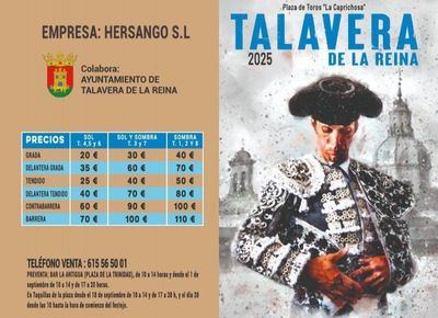 Continúa la venta de entradas para la corrida de San Mateo 2025 en Talavera