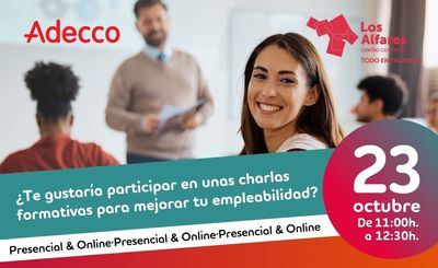 ¿Buscas trabajo? Los Alfares y Adecco te dan las claves para dar el salto laboral