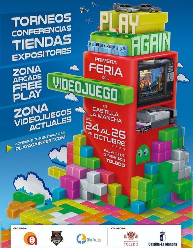 El Play Again Fest transformará Toledo en un paraíso de videojuegos