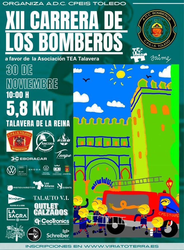 La XII Carrera de los Bomberos se celebrará en la Ciudad de la Cerámica