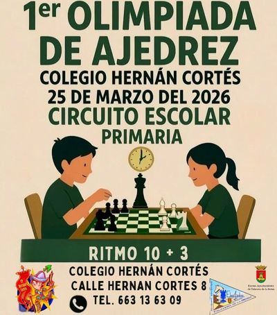 Talavera acogerá la Primera Olimpíada Escolar de Ajedrez 2026