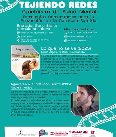 La UCLM acoge el cinefórum “Tejiendo Redes”, una jornada sobre salud mental y prevención del suicidio a través del cine