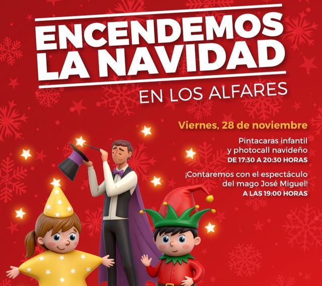 Los Alfares enciende su Navidad más especial con espectáculos y sorpresas