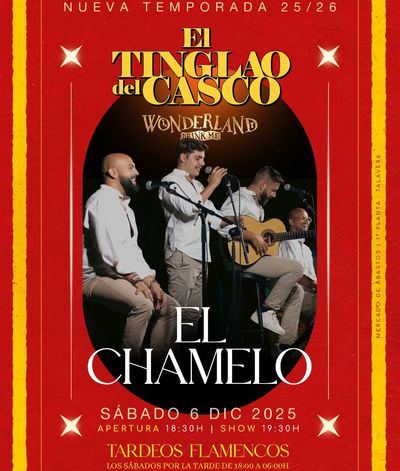 Este sábado "El Chamelo" actuará en directo en el “Tinglao del Casco”