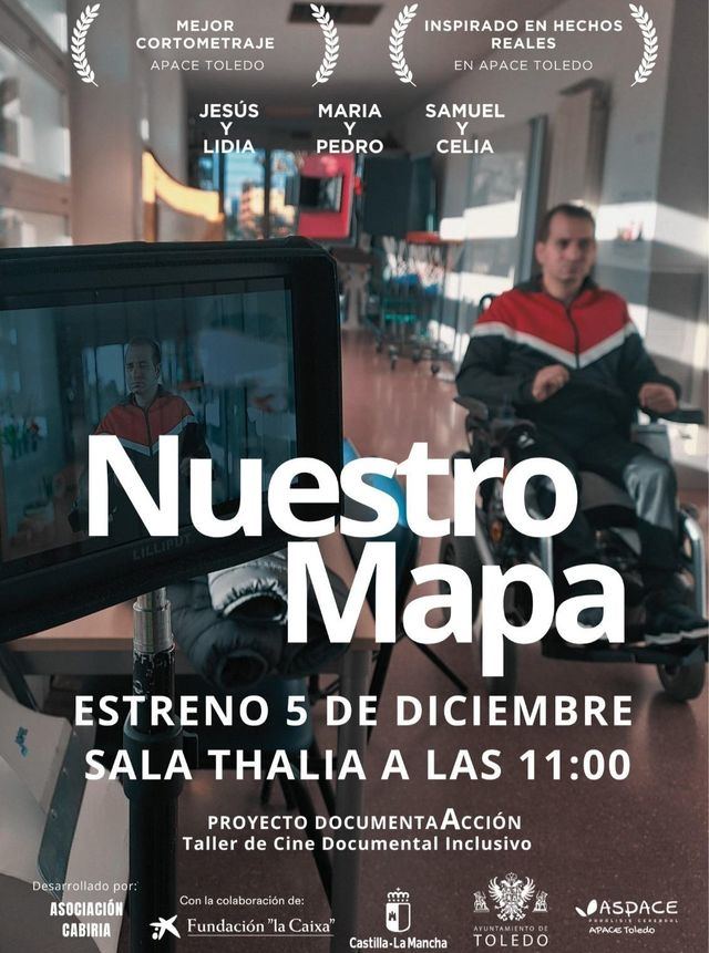 Toledo presenta ‘Nuestro Mapa’, un documental que visibiliza y da voz a las personas con parálisis cerebral