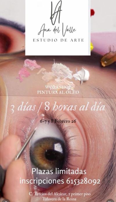 El pintor Antonio Castelló Avilleira, formado en la Escuela de Arte de Talavera, imparte un taller de retrato