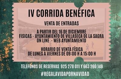 Villaseca de la Sagra abre la venta de entradas para su IV Corrida Benéfica