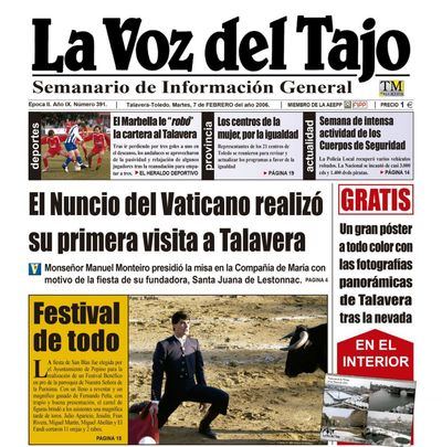 La Voz del Tajo Vintage 6: Hace dos décadas podíamos leer…