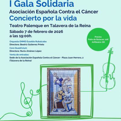 Talavera acogerá este sábado una Gala Solidaria “Concierto por la Vida”