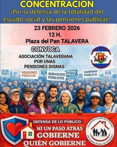 Talavera alza la voz por unas pensiones dignas