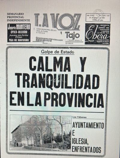 La Voz del Tajo, testigo del 23-F: 45 años después, la historia sigue en nuestras páginas