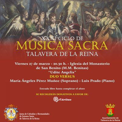No te pierdas esta tarde el concierto de música sacra ‘Udite Angelis’ en Talavera