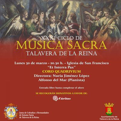 San Francisco acoge esta tarde el concierto de música sacra ‘Et Interra Pax’