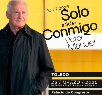 Toledo se prepara para recibir a Víctor Manuel con un concierto íntimo en el Palacio de Congresos