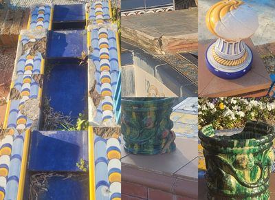 Abandono en los Jardines del Prado: las fuentes ornamentales muestran un deterioro evidente