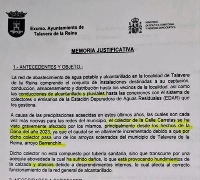 Un informe municipal confirma atascos y daños en el colector de la calle Carretas desde la DANA de 2023