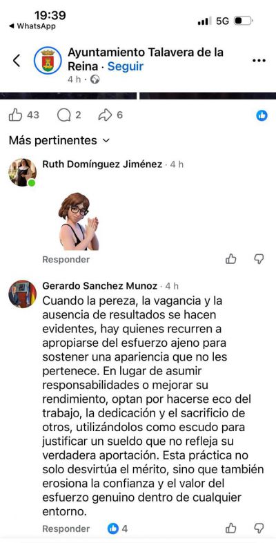 Crisis en el Gobierno de Talavera: Vox acusa al PP de “pereza y vagancia”