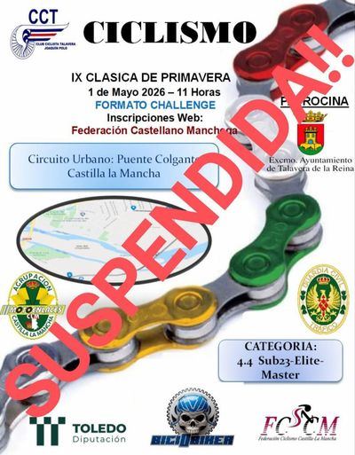 Suspendida la IX Clásica de Primavera por escasez de agentes locales