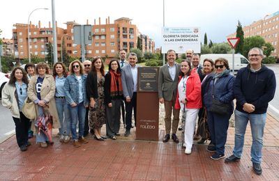 Toledo rinde homenaje a las enfermeras con una rotonda junto al Hospital Universitario