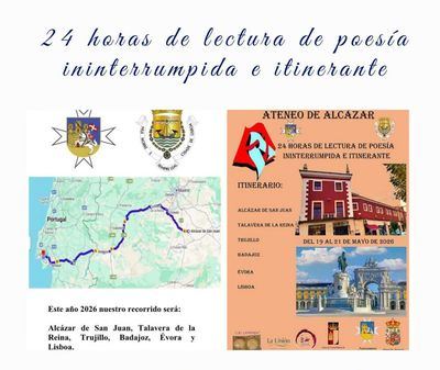 Talavera se suma a una lectura poética itinerante que unirá España y Portugal