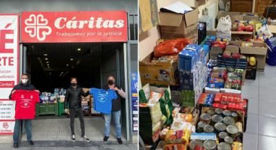 La solidaridad de Talavera La Nueva: 1.320 kilos de alimentos para Cáritas
