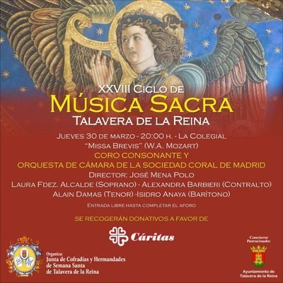 No te pierdas el concierto de “Missa Brevis” esta tarde en La Colegial