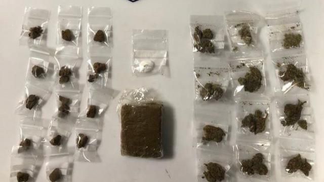 Lo decomisado por la policía