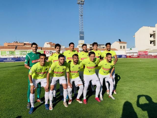 Once inicial del CF Talavera en Yecla.