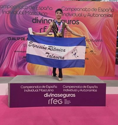 Raúl Fresneda, del Club Expresión Rítmica Talavera, se proclama Subcampeón de España Sénior