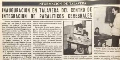¿Te acuerdas? | 40 años de la inauguración del centro de APACE Talavera