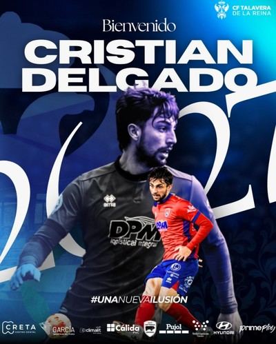 Cristian Delgado, el nuevo refuerzo del CF Talavera para el centro del campo