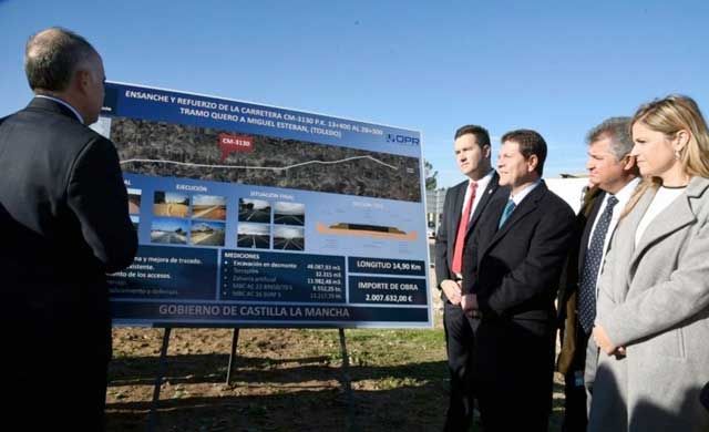 Inauguradas las obras de la CM-3130 entre Quero y Miguel Esteban
