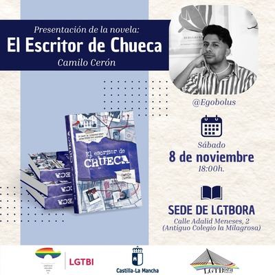 No te pierdas la presentación del libro 'El escritor de Chueca' en la sede de LGTBora
