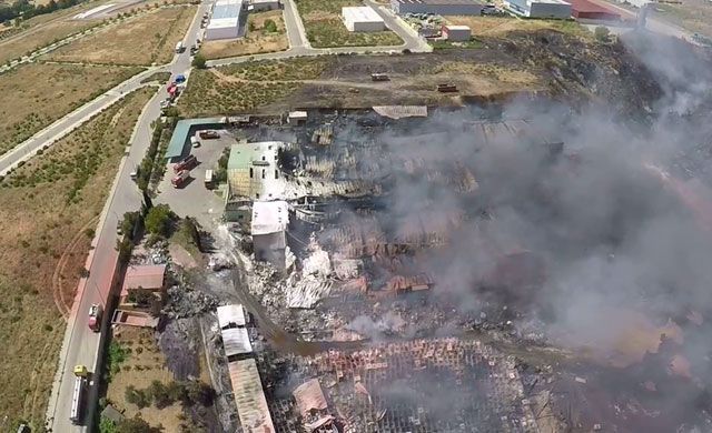Europa investiga el incendio en la planta de reciclaje de Chiloeches