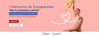 Talavera se tiñe de rosa con el I Concurso de Escaparates por el Cáncer de Mama