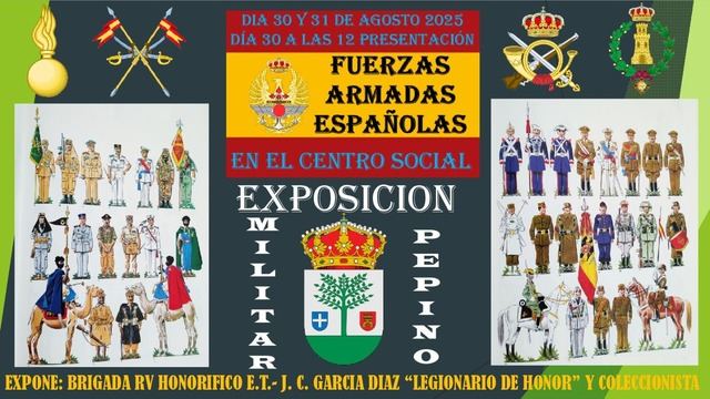 Pepino acoge este fin de semana una exposición militar única