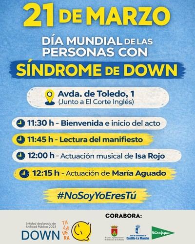 Down Talavera celebra el Día Mundial del Síndrome de Down con actividades de sensibilización y participación ciudadana