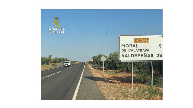 Investigado el conductor de un vehículo que colisionó con un ciclista en Moral de Calatrava