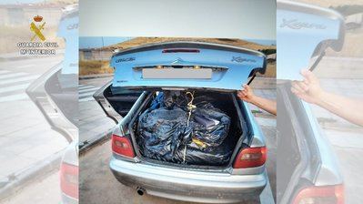 Pillado durante un control con 260 kilos de tabaco