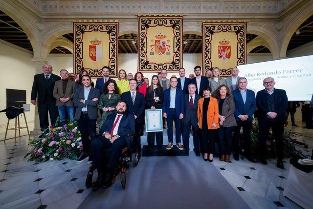 Alba Redondo, la primera mujer en recibir la Medalla de Oro, de Honor y Gratitud de la Provincia de Albacete