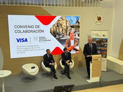 Ciudades Patrimonio de la Humanidad de España firma un acuerdo con Visa para reforzar la planificación turística