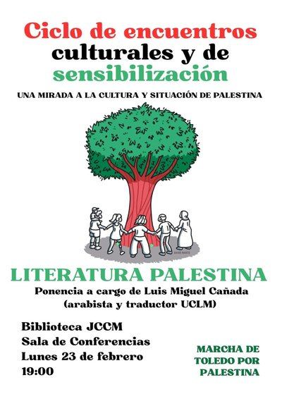 El arabista Luis Miguel Cañada descifra en la Biblioteca regional dos siglos de letras y resiliencia palestina