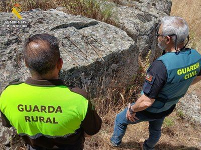 La 'Operación Orlaz' destapa el uso de lazos de acero ilegales en un coto de Orgaz