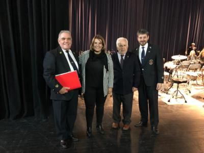 La alcaldesa de Talavera asiste al concierto extraordinario de la Banda de Música con motivo de Santa Cecilia