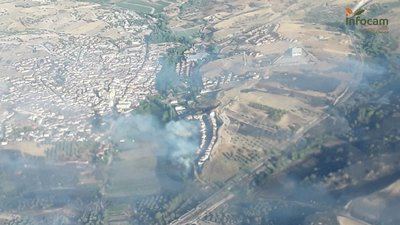 Controlado el incendio forestal en La Torre de Esteban Hambrán