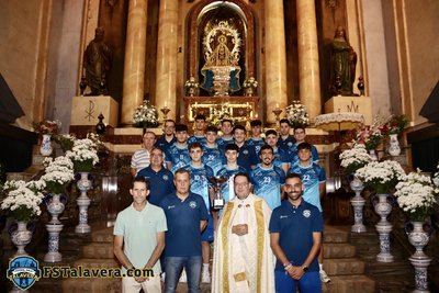 El Aurge Energía FS Talavera se encomienda a la Virgen del Prado antes de arrancar la liga
