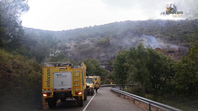 Incendio forestal en Los Navalucillos